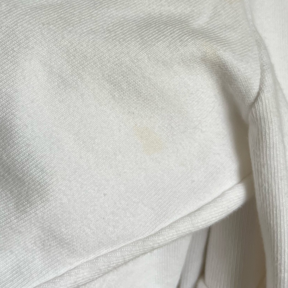 John Galt White Ribbed Cropped Henley Top OS - Picture 6 of 7